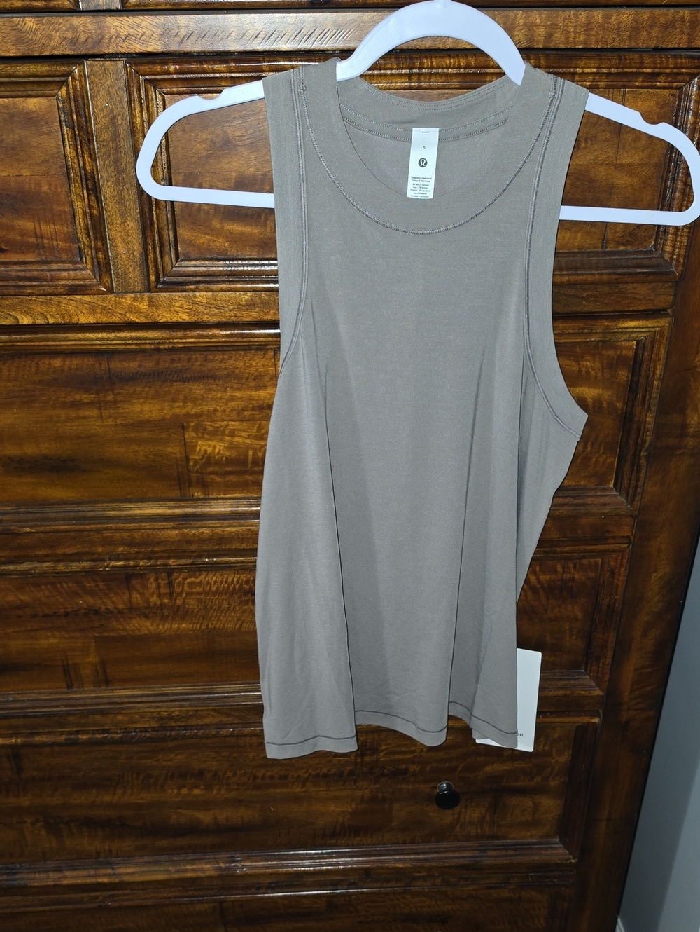Lululemon Womens Jersey Training Tank Top! Sz 6, WSHG! Nwts Beautiful Neutral!
